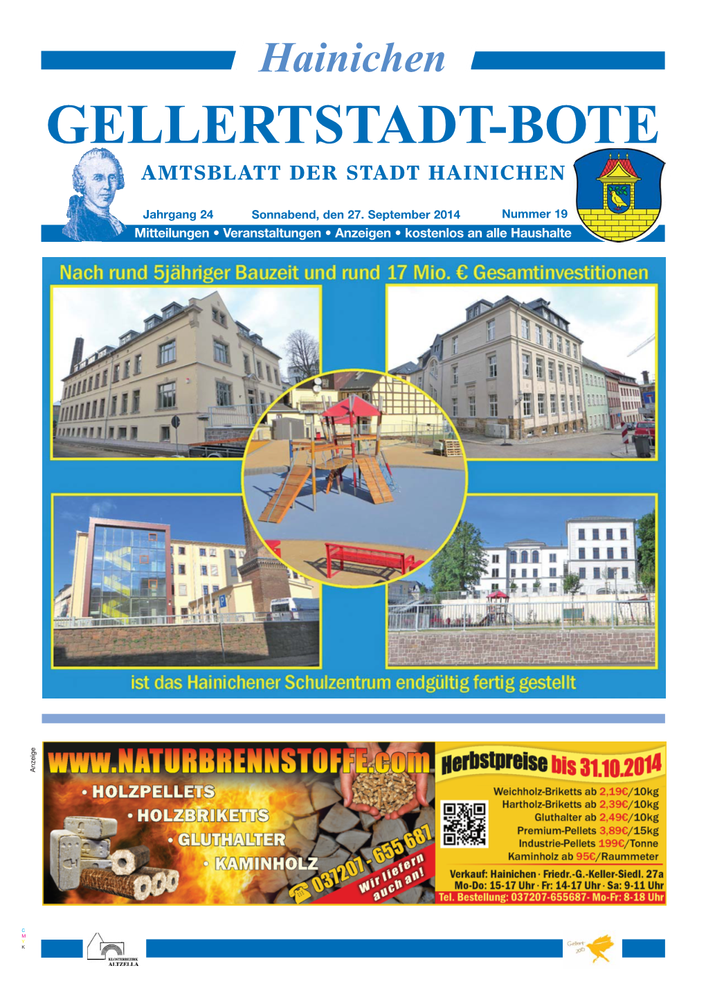 Gellertstadt-Bote Amtsblatt Der Stadt Hainichen