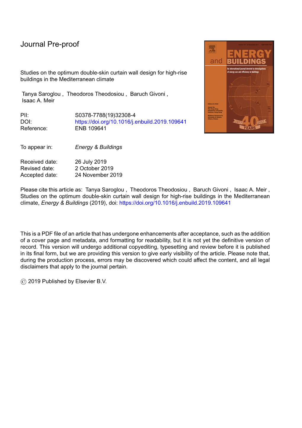 Studies on the Optimum Double-Skin Curtain Wall Design for High-Rise Buildings in the Mediterranean Climate