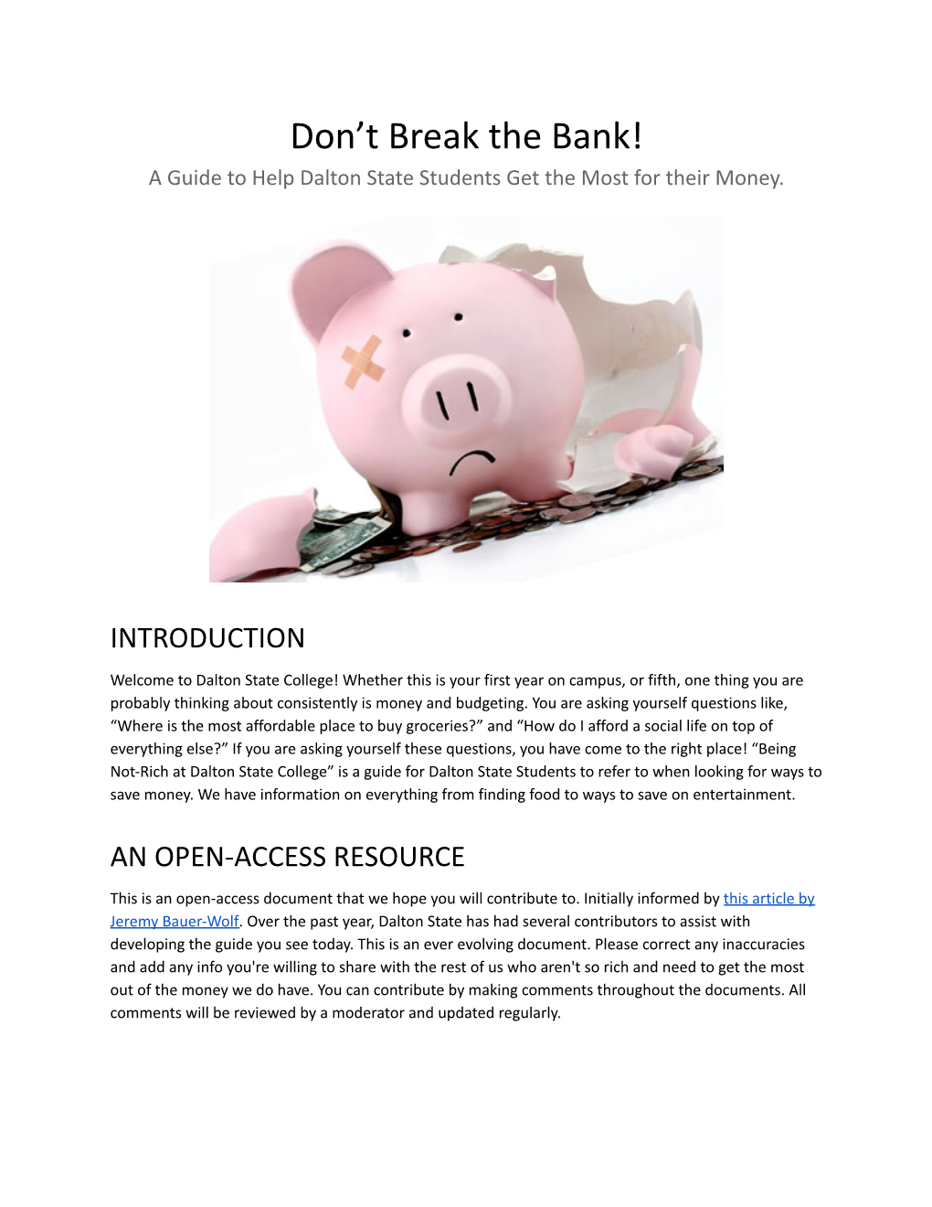Don't Break the Bank! a Guide to Help DS Students Get the Most for Their