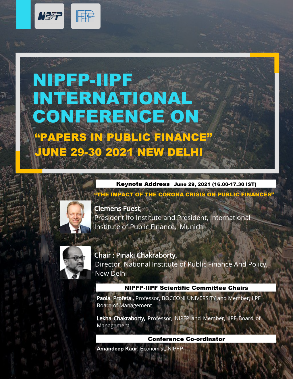 Nipfp-Iipf International Conference on “Papers in Public Finance” June 29-30 2021 New Delhi