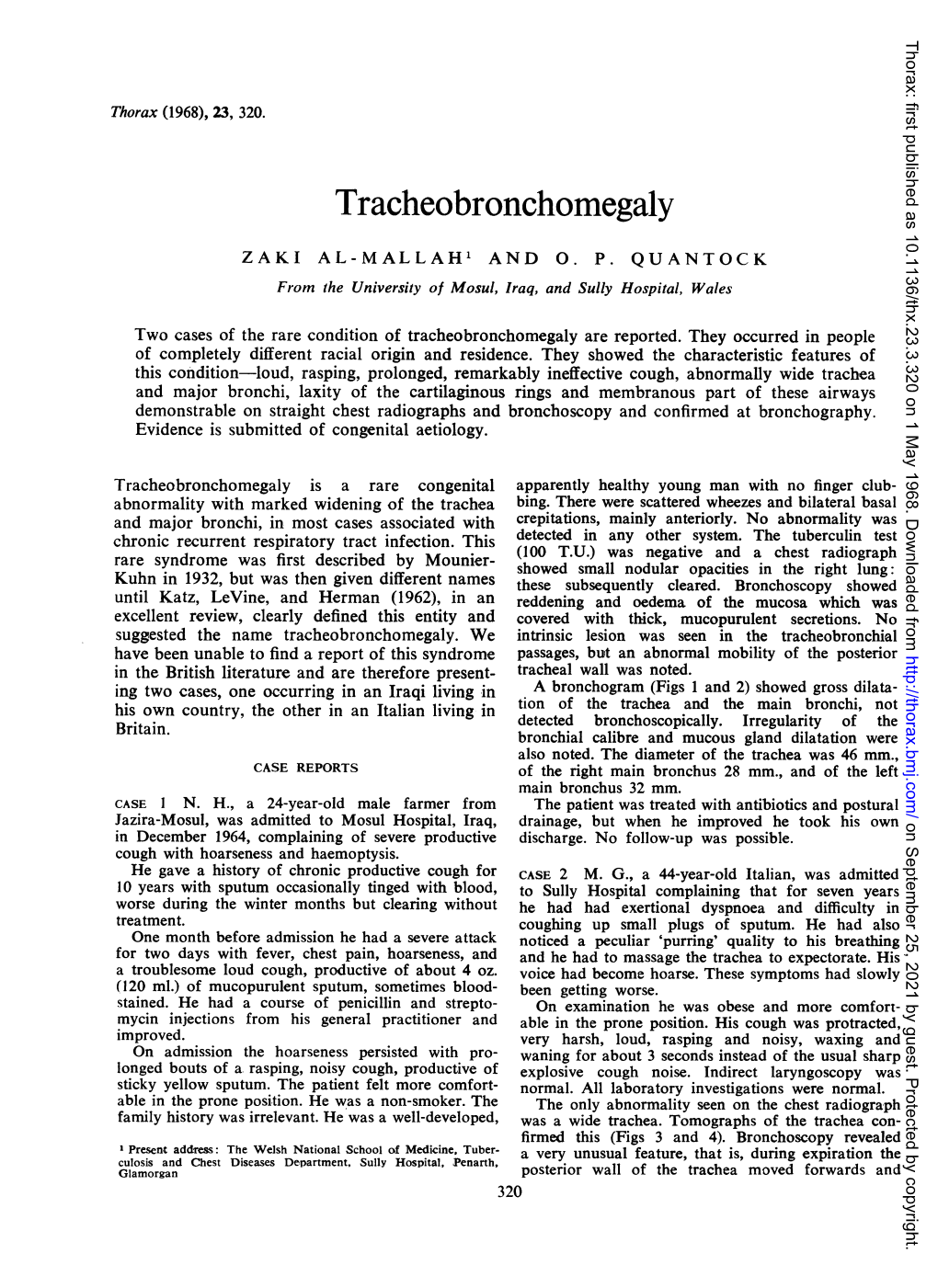 Tracheobronchomegaly