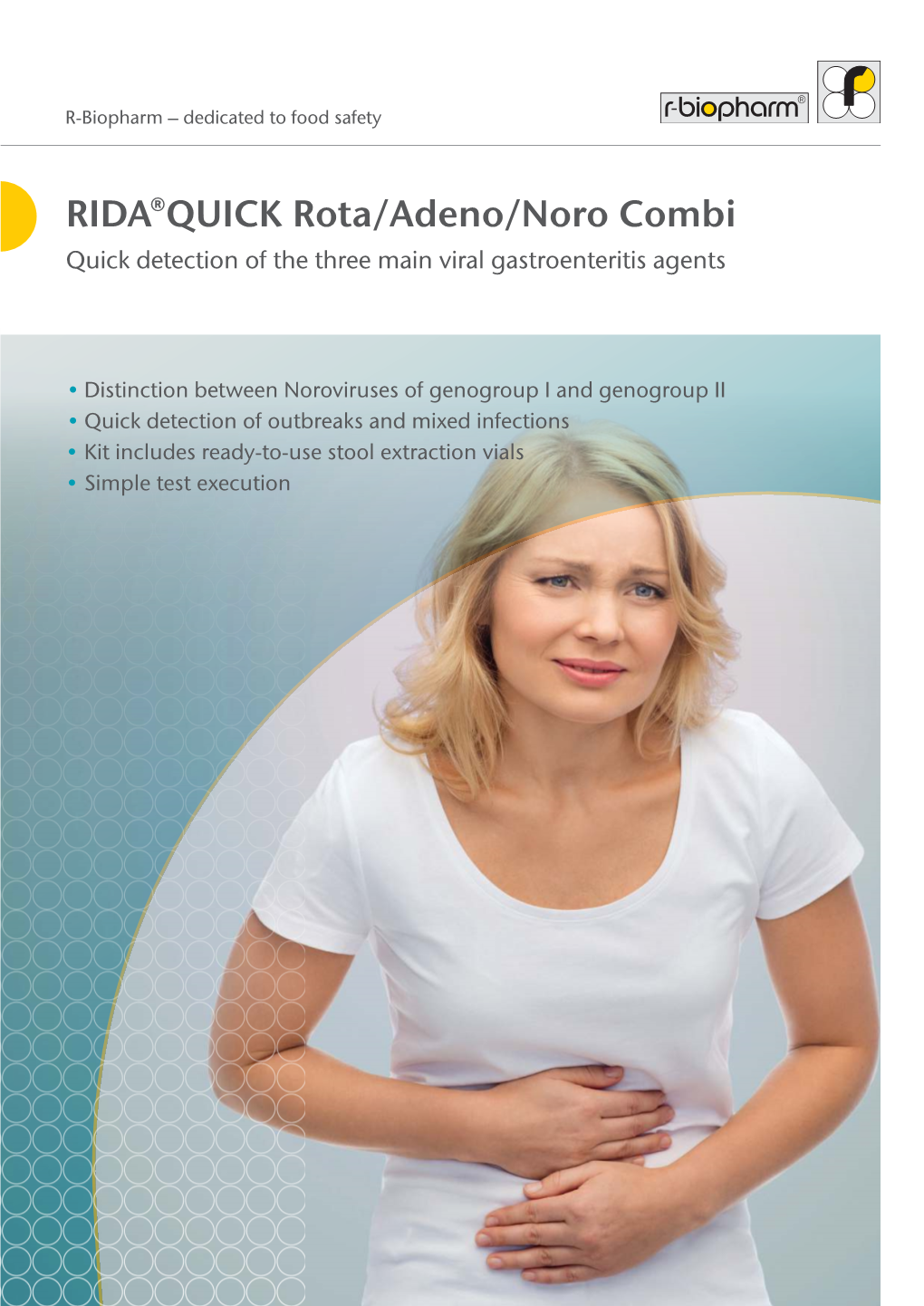 RIDA®QUICK Rota/Adeno/Noro Combi Quick Detection of the Three Main Viral Gastroenteritis Agents