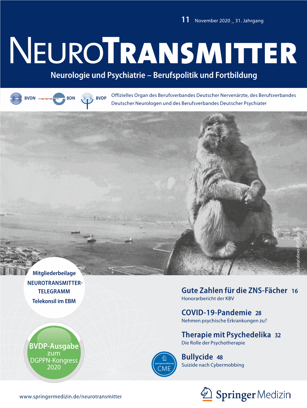 11 November 2020 31. Jahrgang Neurologie Und Psychiatrie