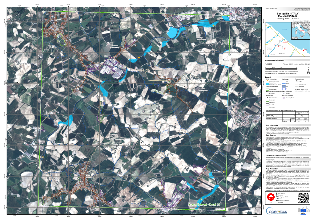 Senigallia, V1 Senigallia - ITALY Flood 03/05/2014 P.Te 0 0 Grading Map - Detail03 0 Lucerta 0 0 0