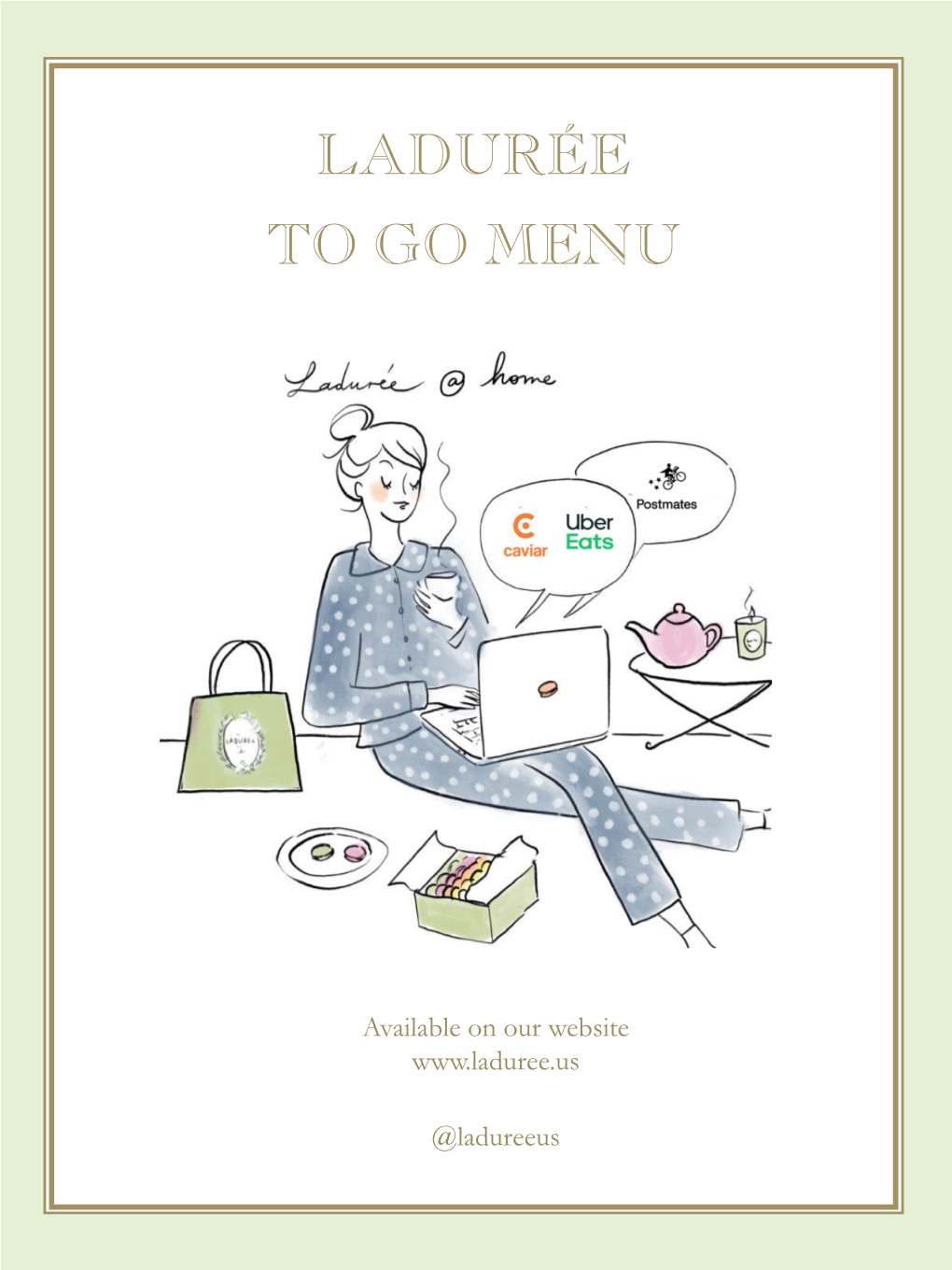 Ladurée to Go Menu