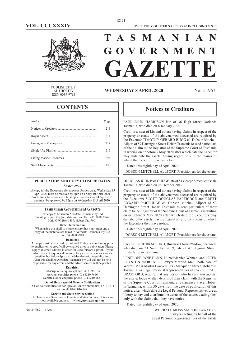 Gazette 21967