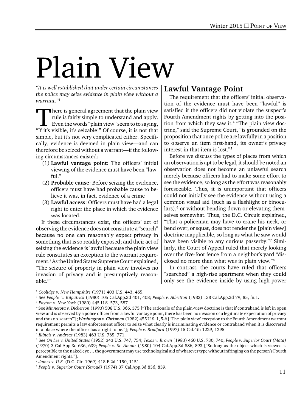 PLAIN VIEW W15.Pmd