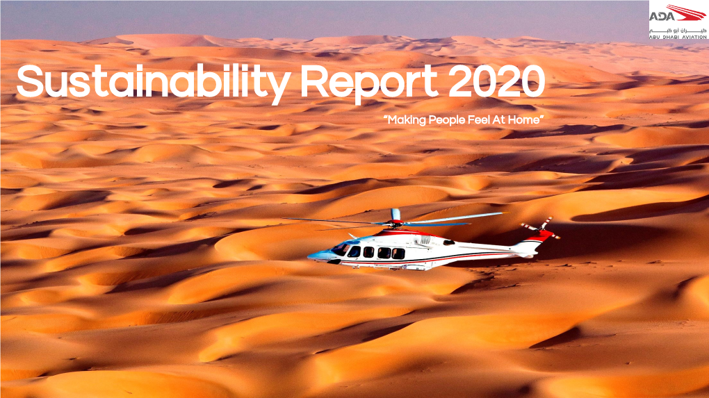 Sustainability Report 2020 “Making People Feel at Home”