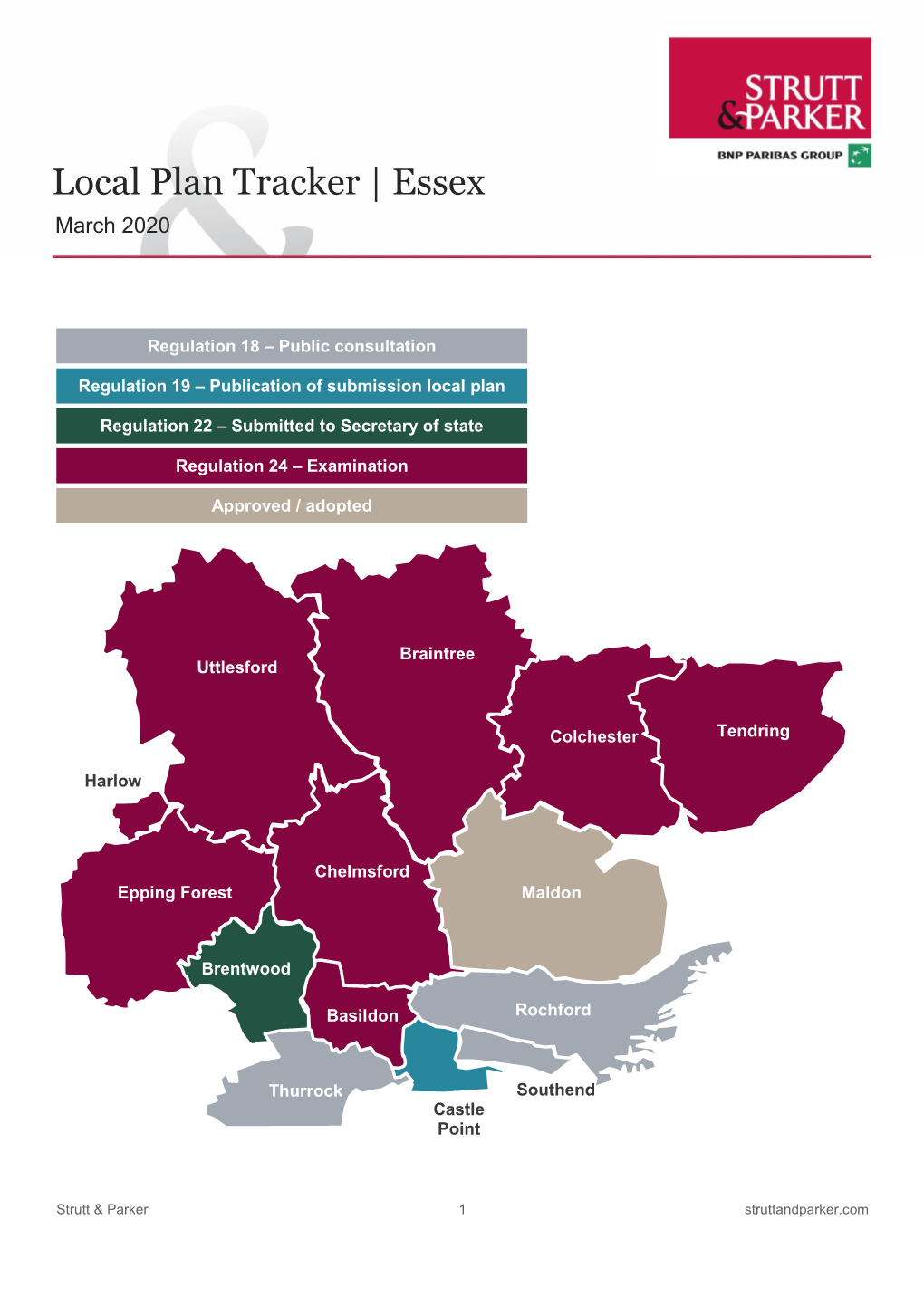 Local Plan Tracker | Essex March 2020 Week Commencing 6 February 2017