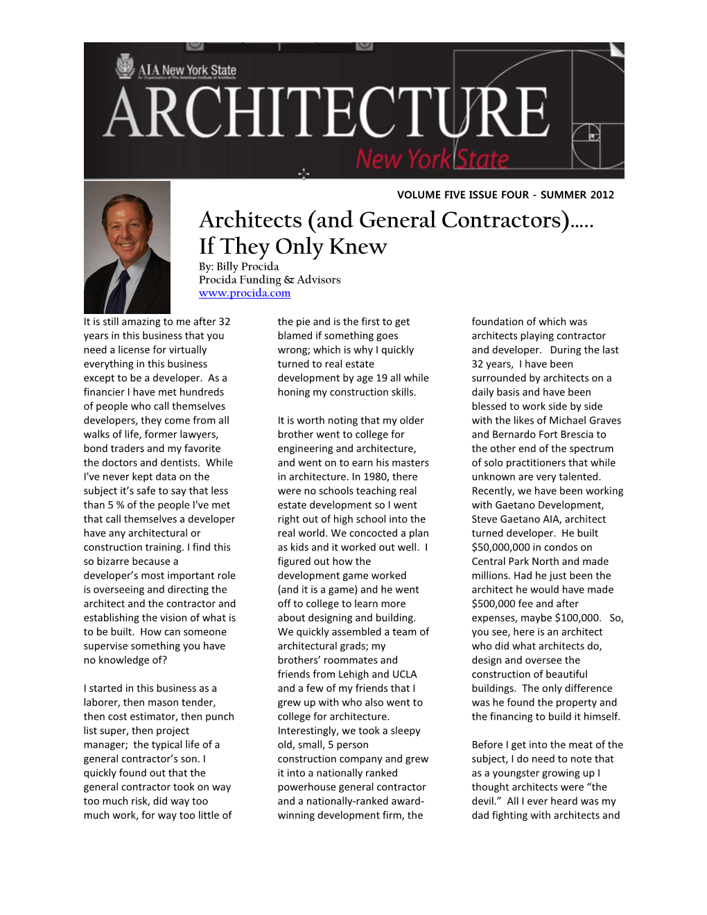 Architects (And General Contractors)…