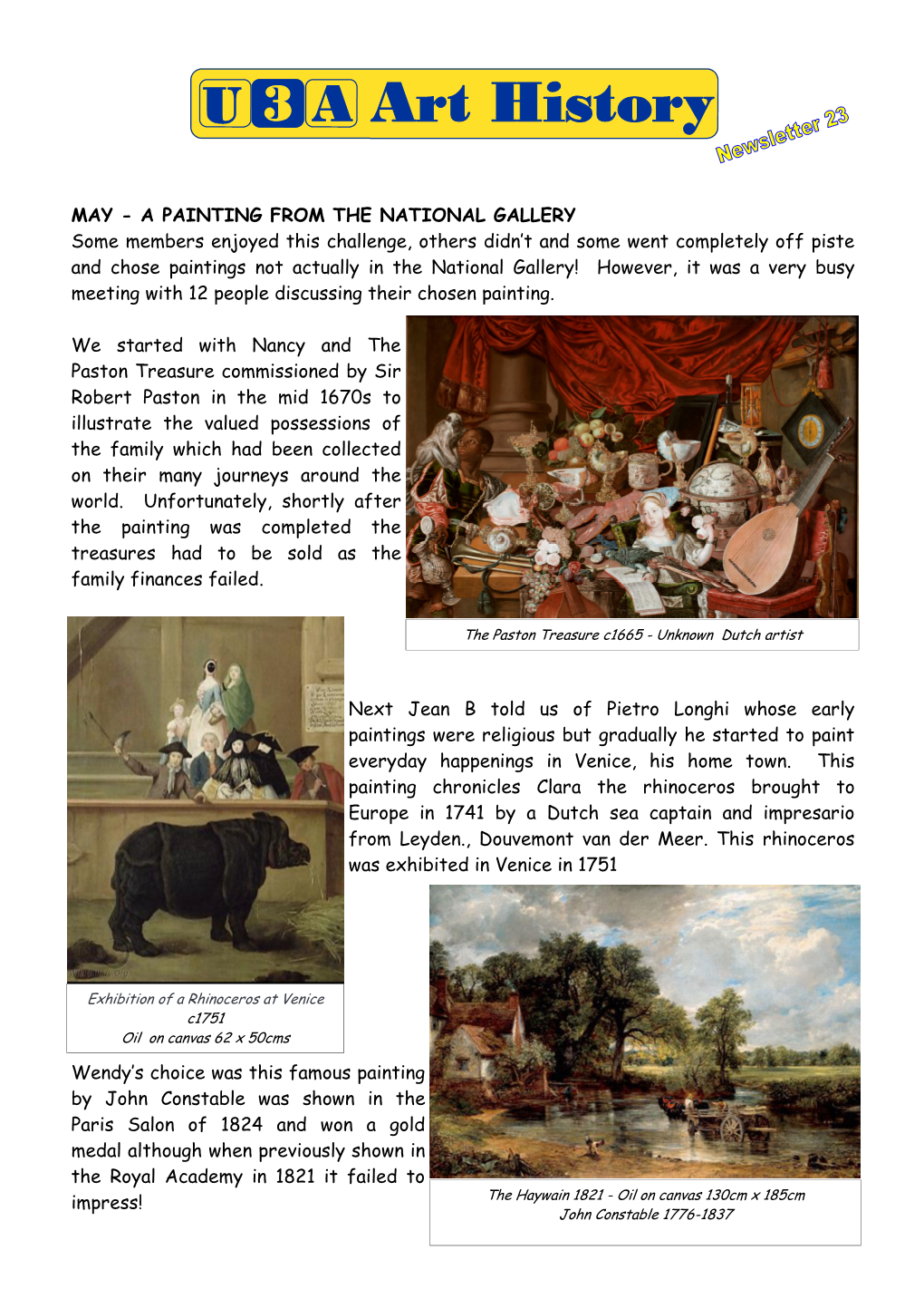 Art History Newsletter 23