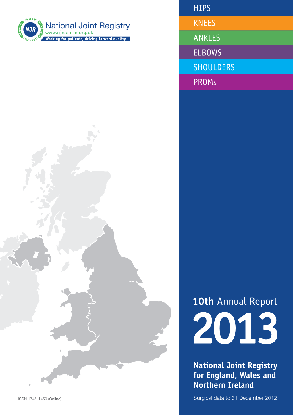 10Th Annual Report 2013 National Joint Registry for England, Wales and Northern Ireland