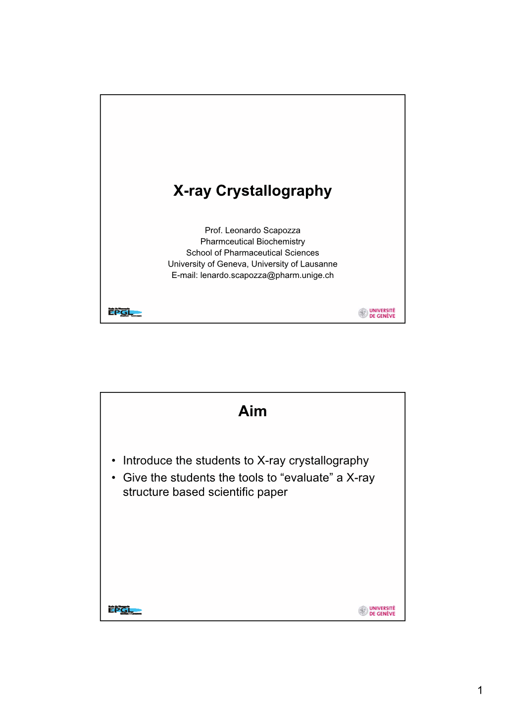 X-Ray Crystallography