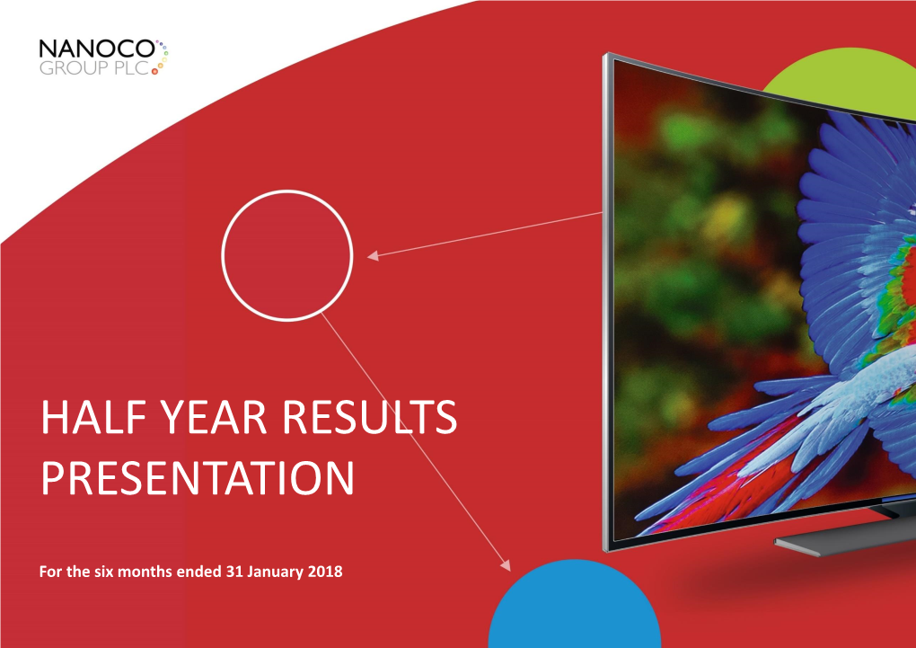 Half Year Results Presentation