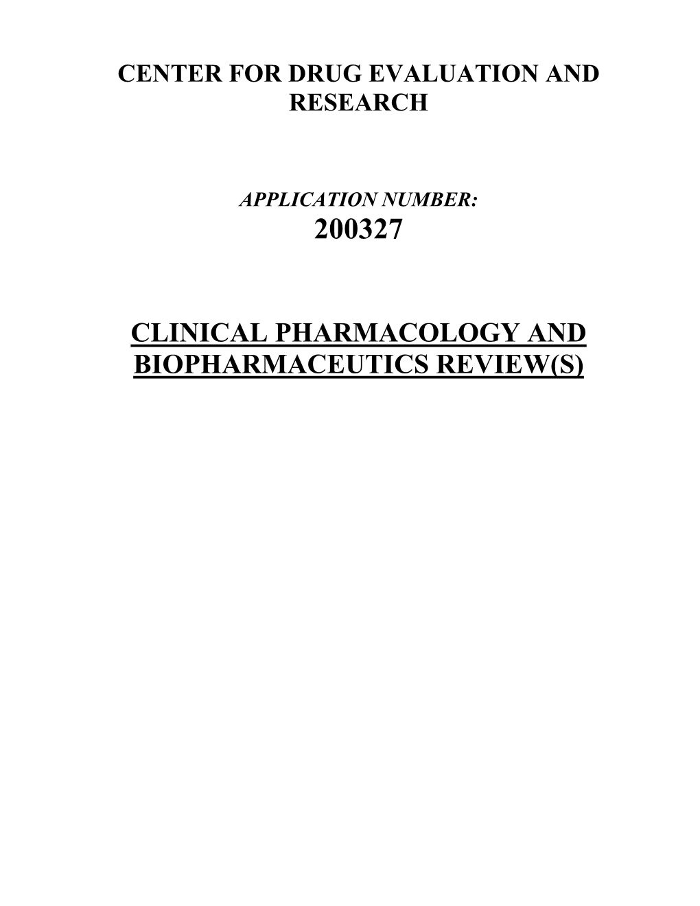 Clinical Pharmacology and Biopharmaceutics Review(S)