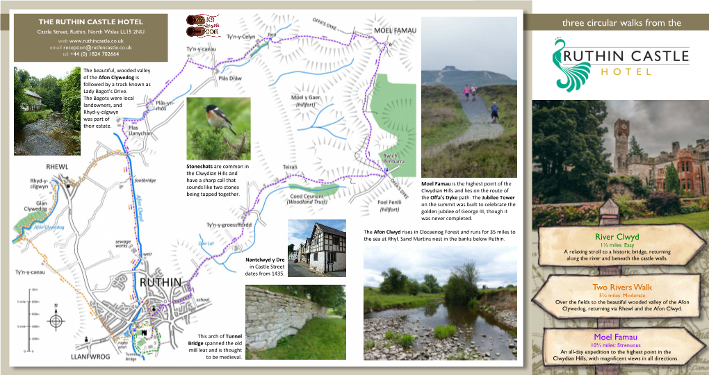 Walks from the Ruthin Castle Hotel