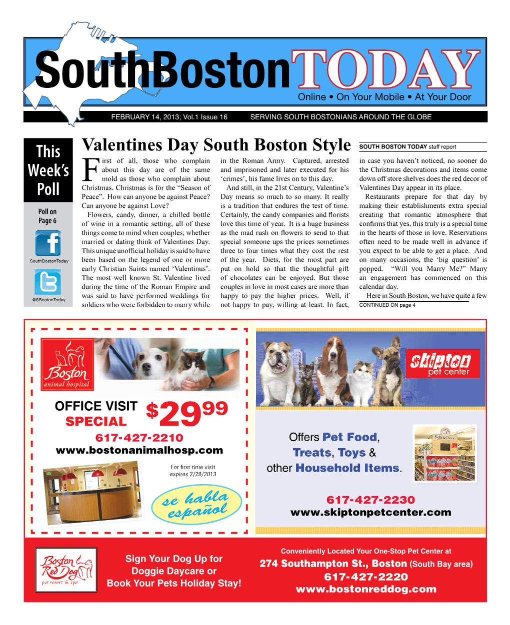 Valentines Day South Boston Style This Week's Poll