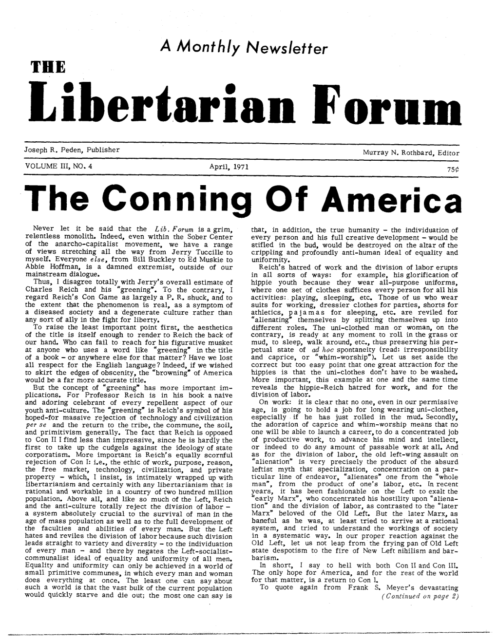 Libertarian Forum