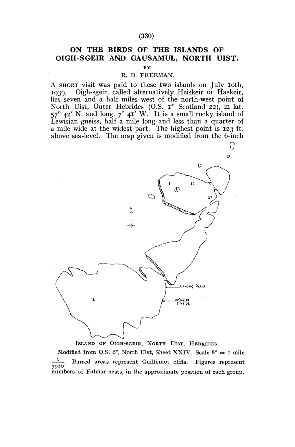 On the Birds of the Islands of Oigh-Sgeir and Causamul, North Uist