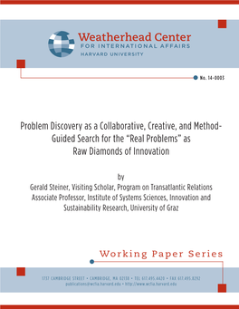 Problem Discovery As a Collaborative, Creative, and Method-Guided Search for The