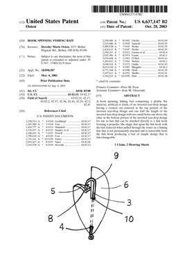 (12) United States Patent (10) Patent No.: US 6,637,147 B2 Ooten (45) Date of Patent: Oct