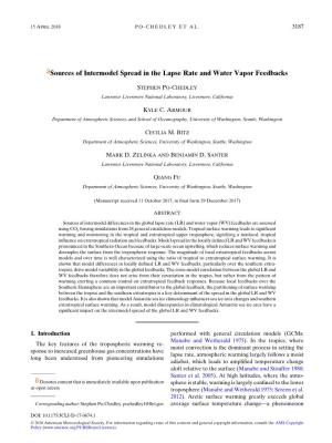 Sources of Intermodel Spread in the Lapse Rate and Water Vapor Feedbacks