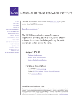 Understanding Proto-Insurgencies: RAND Counterinsurgency Study