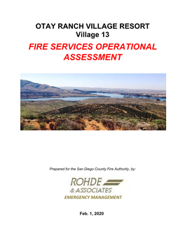 Fire Services Operational Assessment