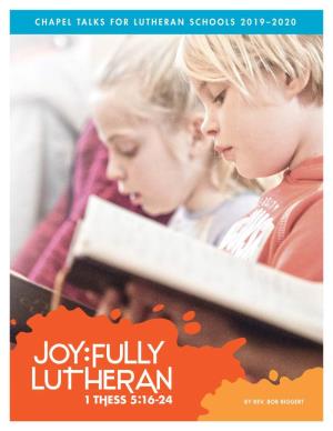 LCMS School Ministry 2019-2020 Chapel Talks Book, Downloadable