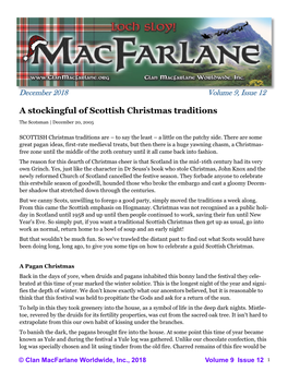 A Stockingful of Scottish Christmas Traditions
