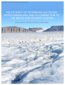 The Ice Shelf of Petermann Gletscher, North