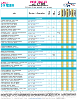 WORLD PORK EXPO June 6-8, 2018 Iowa State Fairgrounds 300 East Grand Avenue - Des Moines
