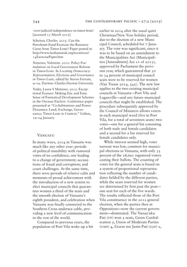 Vanuatu—Port Vila and Sense of Fantastical Development Schemes Luganville—And Any Future Municipal in the Oecusse Enclave