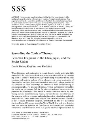 Feynman Diagrams in the USA, Japan, and the Soviet Union David Kaiser, Kenji Ito and Karl Hall