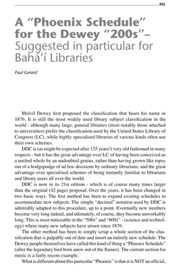 Section 4 Congress (LC), While Highly Specialised Libraries of Various Kinds Often Use Their Own Schemes