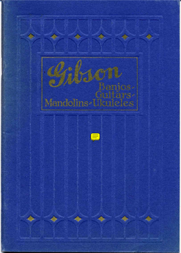 Gibson Catalog of 1930