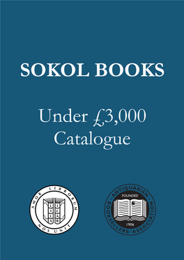 Sokol Under 3000 Catalogue