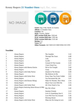 Kenny Rogers 21 Number Ones Mp3, Flac, Wma