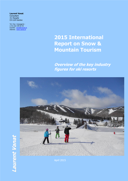 2015 International Report on Mountain Tourism