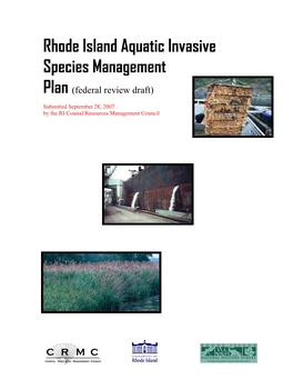 Rhode Island Aquatic Invasive Species Management Plan (Federal Review Draft)
