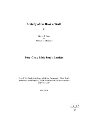 A Study of the Book of Ruth