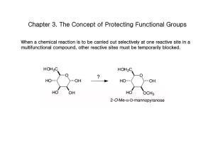 Chapter 3. the Concept of Protecting Functional Groups