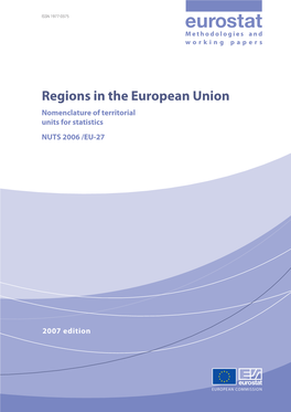 Regions in the European Union Nomenclature of Territorial Units for Statistics NUTS 2006 /EU-27