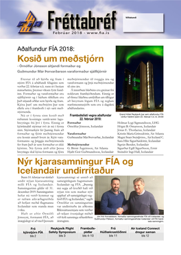 Kosið Um Meðstjórn Nýr Kjarasamningur FÍA Og Icelandair