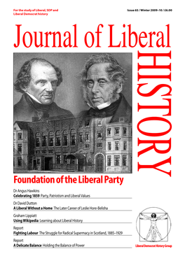Foundation of the Liberal Party