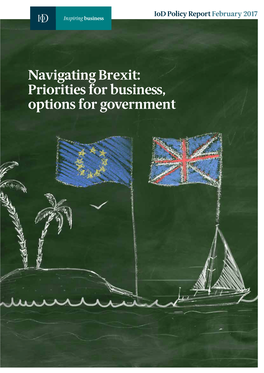 Navigating Brexit: Priorities for Business, Options for Government Iod Policy Report