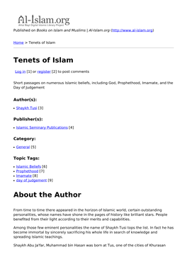 Tenets of Islam