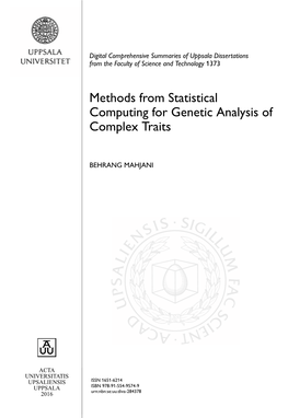 Methods from Statistical Computing for Genetic Analysis of Complex Traits