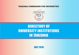 Profiles of Universities in Tanzania