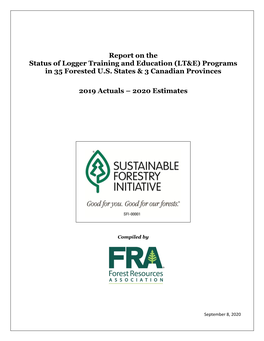 Report on the Status of Logger Training and Education (LT&E